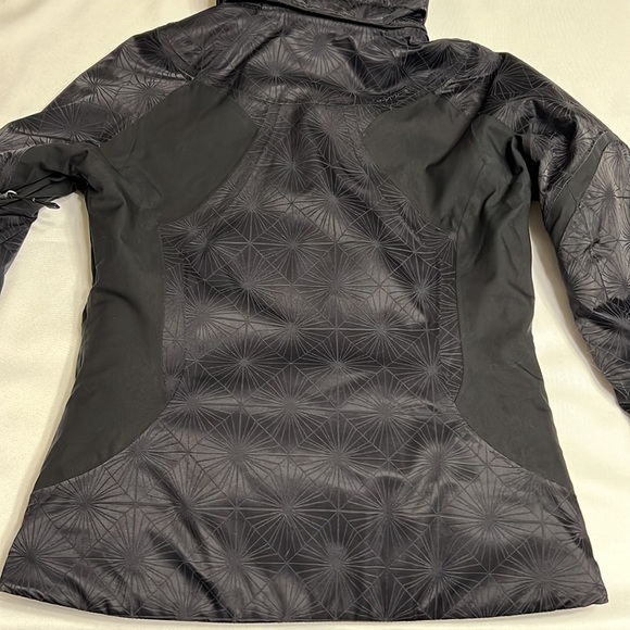 Spyder black starburst snowboard ski jacket size 4 winter coat cold weather - Picture 15 of 16
